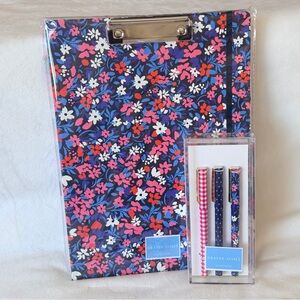 Draper James Floral Clipboard Folio with Pen Set